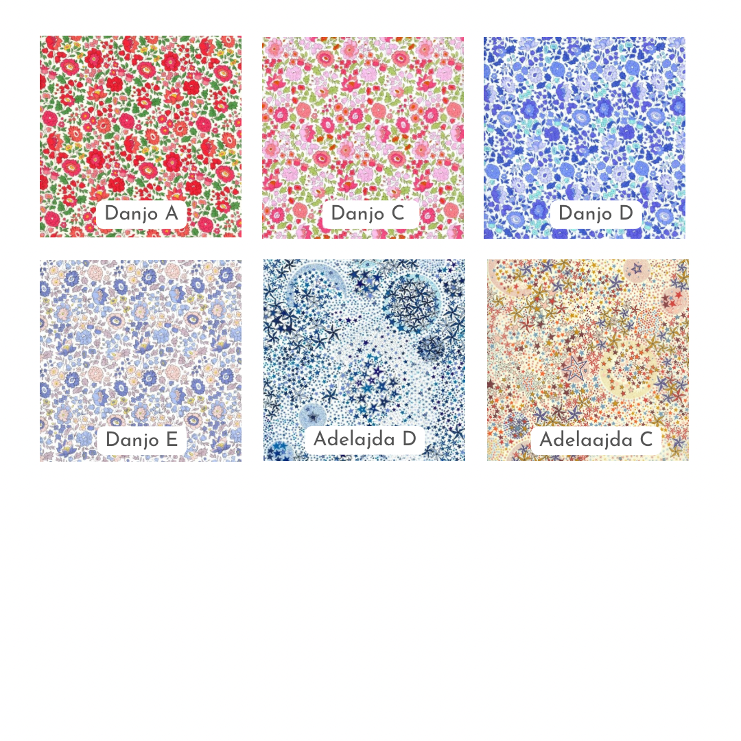 Liberty Ruffle Bibs & Burp Cloth