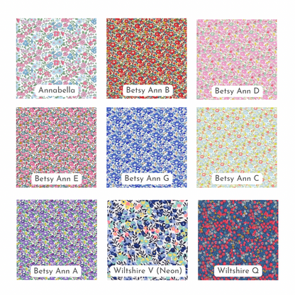 Liberty Ruffle Bibs & Burp Cloth