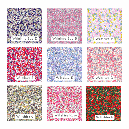 Liberty Ruffle Bibs & Burp Cloth