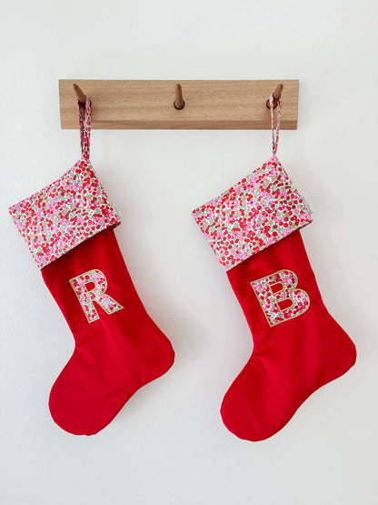 Velvet & Liberty Santa Stockings