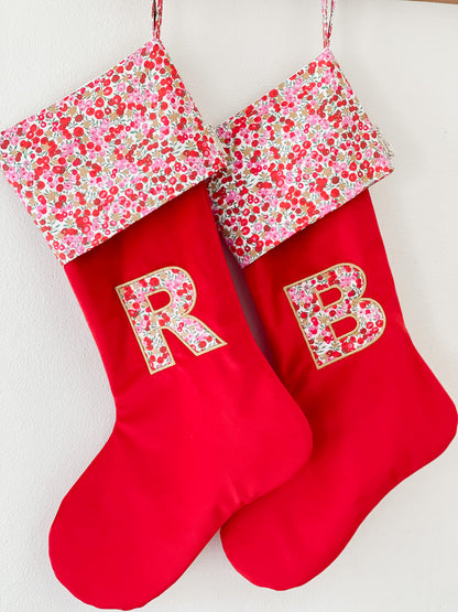 Velvet & Liberty Santa Stockings