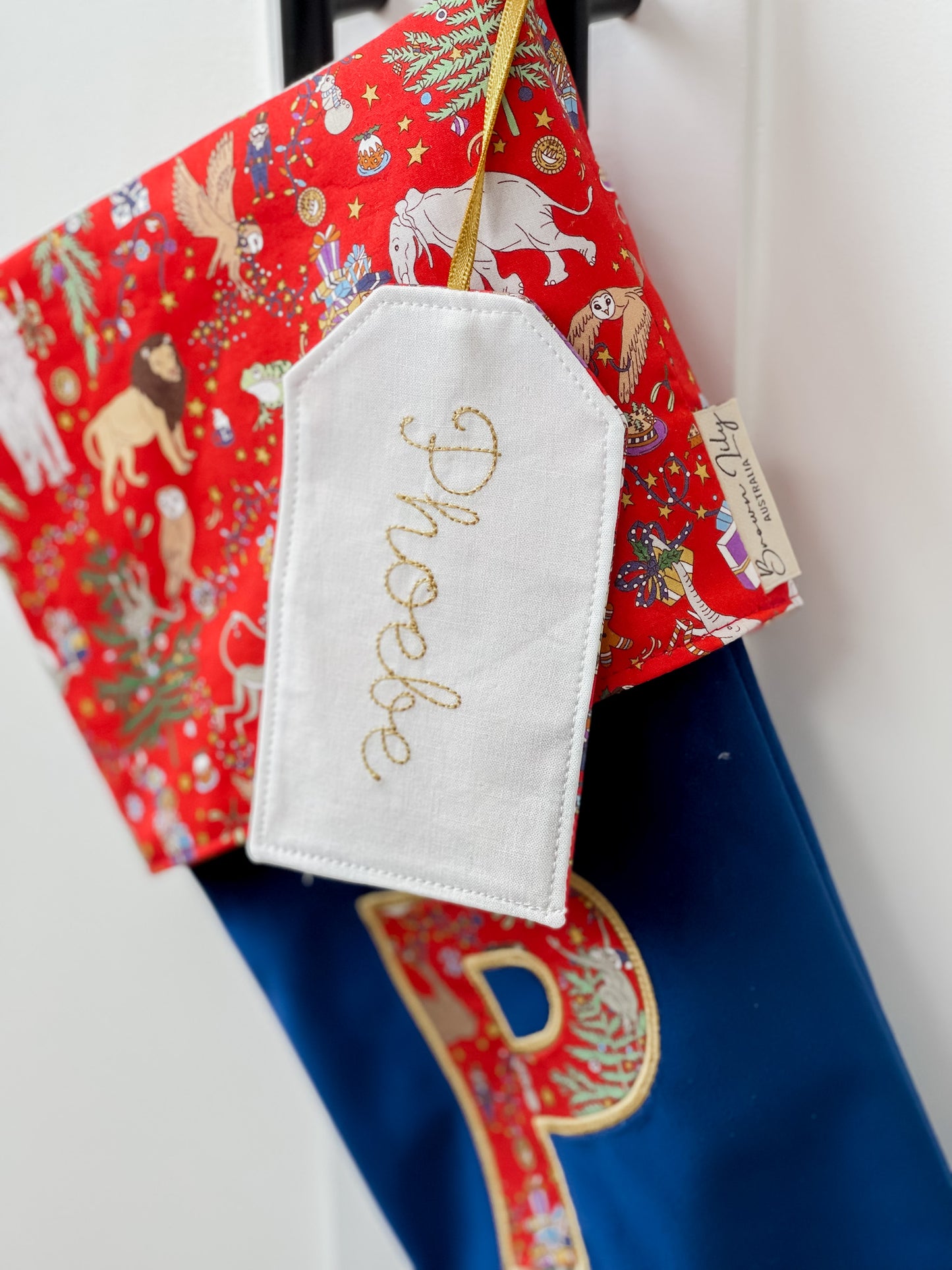 Velvet & Liberty Santa Stockings