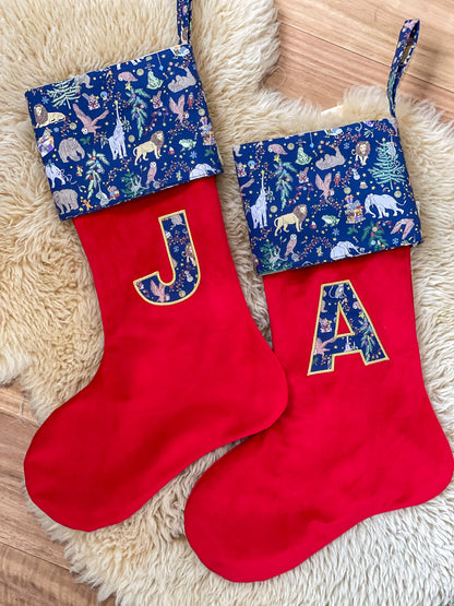 Velvet & Liberty Santa Stockings