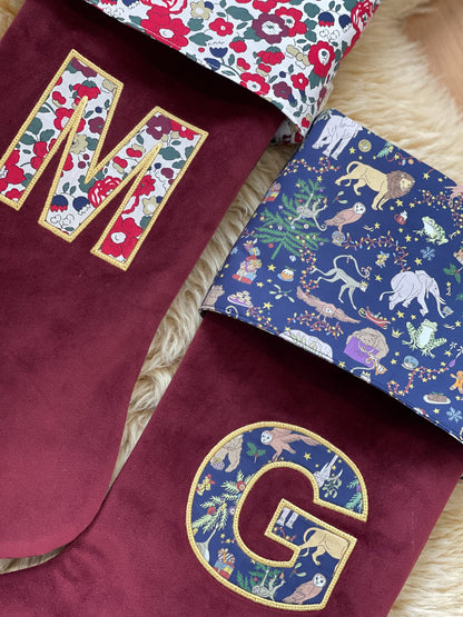 Velvet & Liberty Santa Stockings