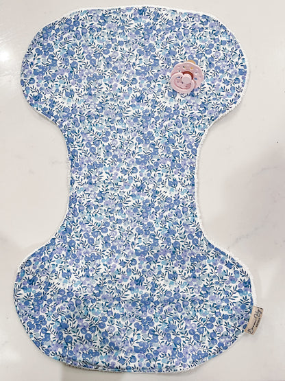 Liberty Ruffle Bibs & Burp Cloth