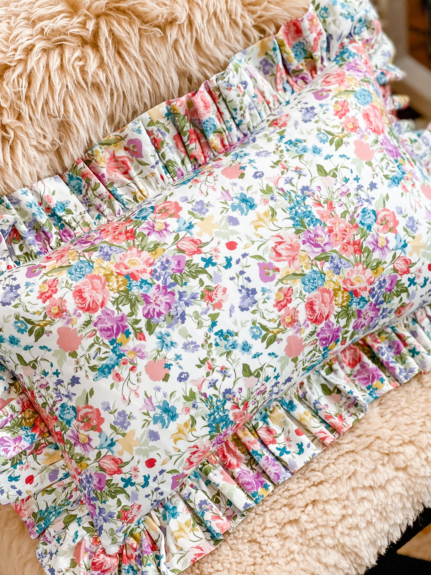 Liberty & Bridgerton Ruffle Cushion